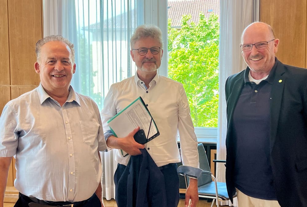 Oberbürgermeister Dr. Frank Mentrup im Gespräch mit dem Stadtseniorenrat Karlsruhe